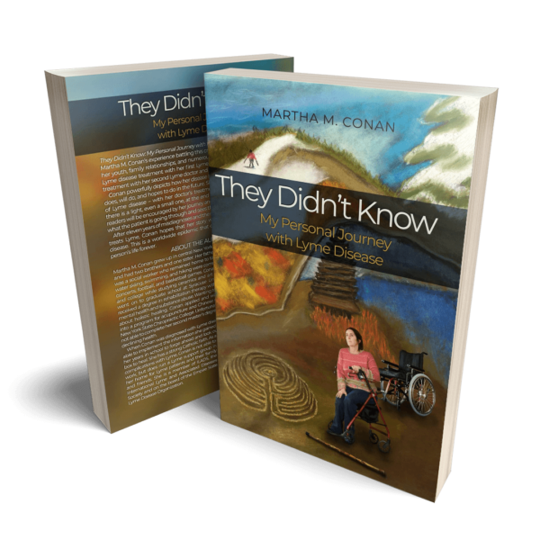 They Didn't Know: My Personal Journey with Lyme Disease Book Cover and Book Back